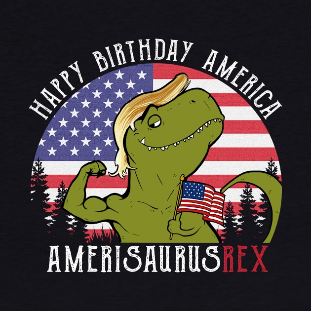 Amerisaurus Rex Funny Dinosaur by monsieurfour